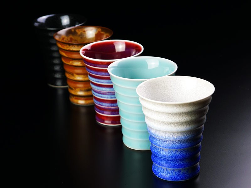 【有田焼】焼酎グラスセット 耀変五色