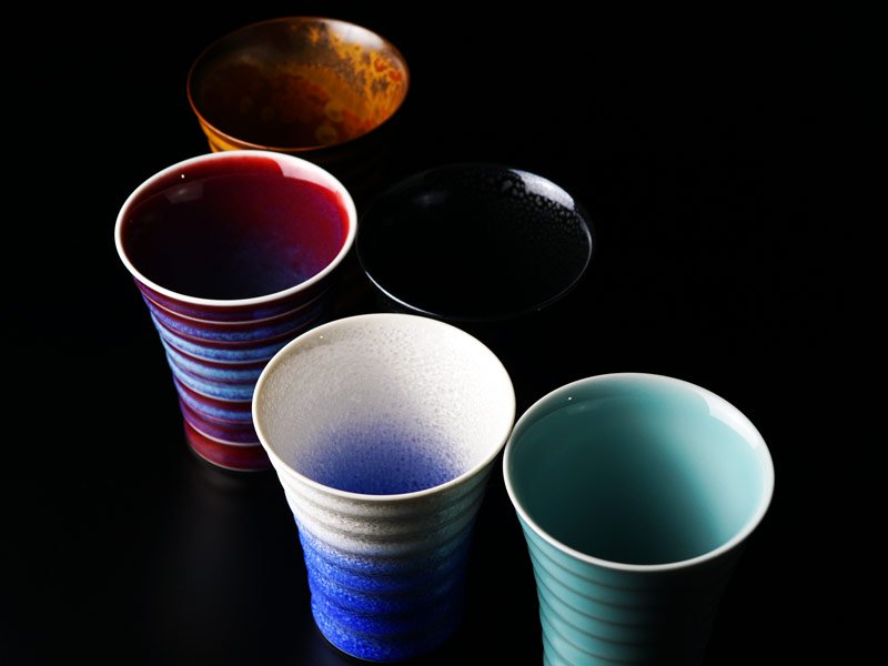 【有田焼】焼酎グラスセット 耀変五色