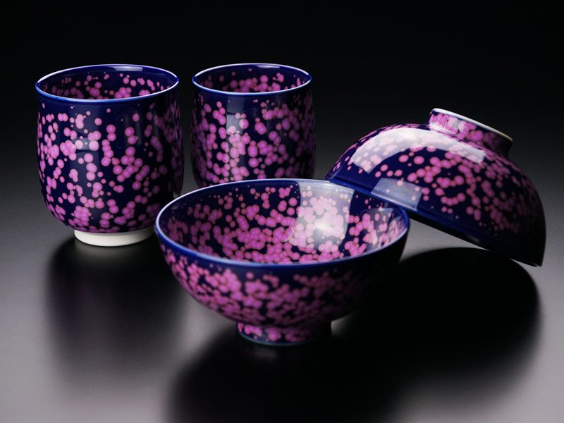 【有田焼】睦揃(夫婦茶碗セット) 桜花紋