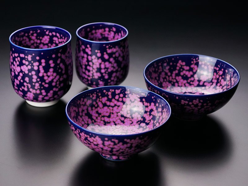 【有田焼】睦揃(夫婦茶碗セット) 桜花紋