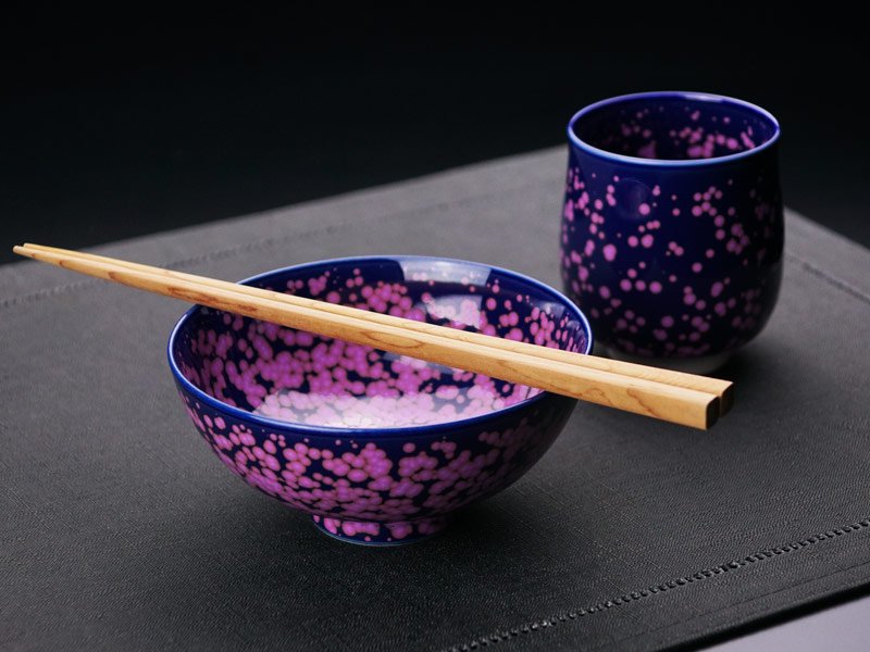 【有田焼】睦揃(夫婦茶碗セット) 桜花紋