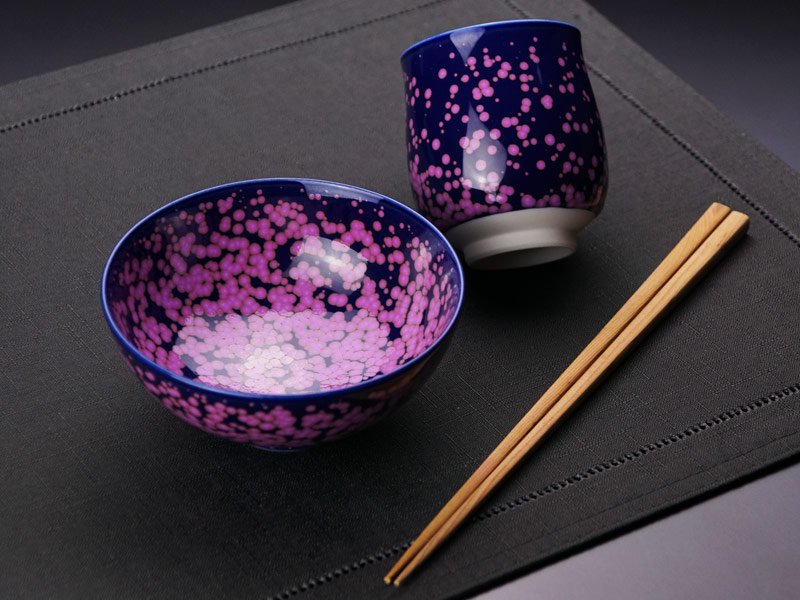 【有田焼】睦揃(夫婦茶碗セット) 桜花紋