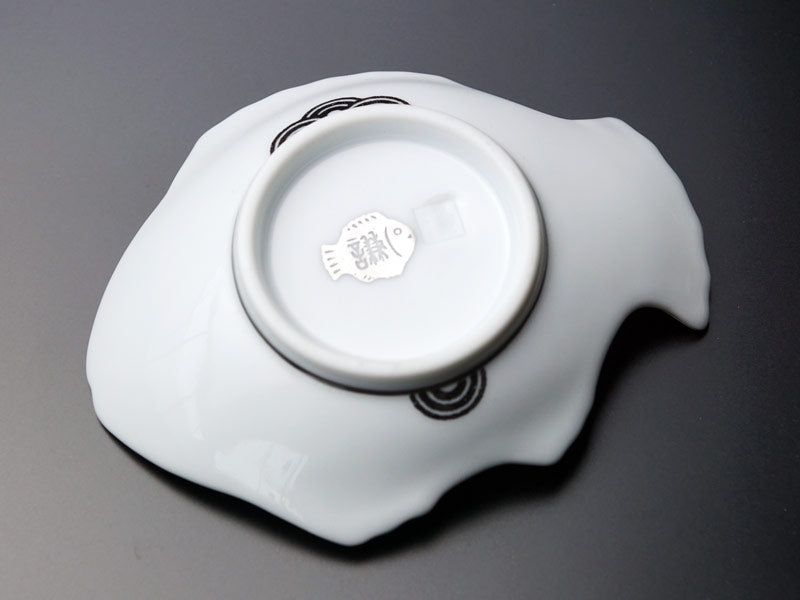 有田焼ペア皿 夫婦鯛吉祥青海波 結婚祝いや引き出物に