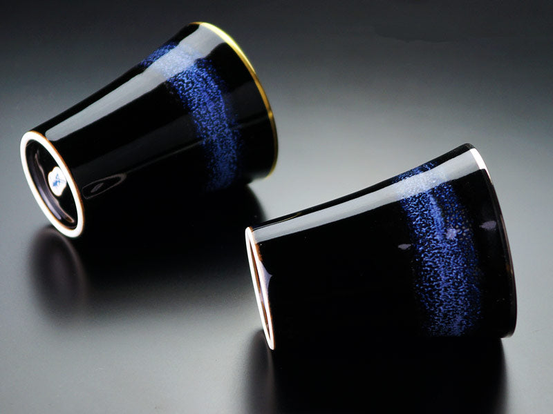 本金と白金の永久なる輝き ペア焼酎グラス 陽光 月光