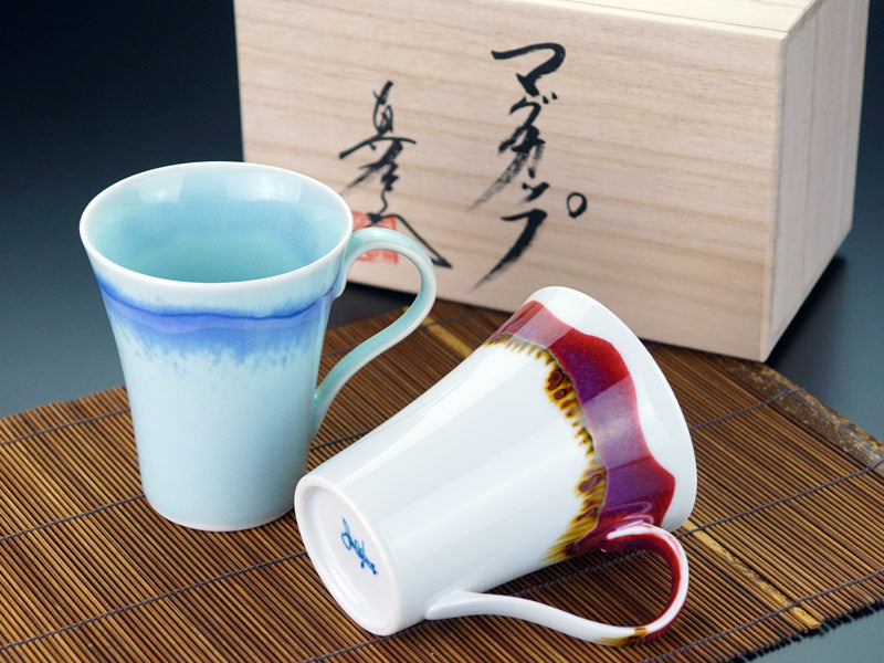 【有田焼】ペアマグカップ シルクロード