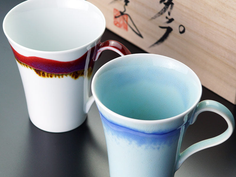 【有田焼】ペアマグカップ シルクロード