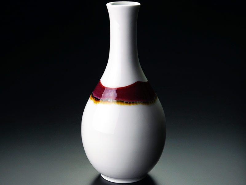 【有田焼】鶴首花瓶 シルクロード