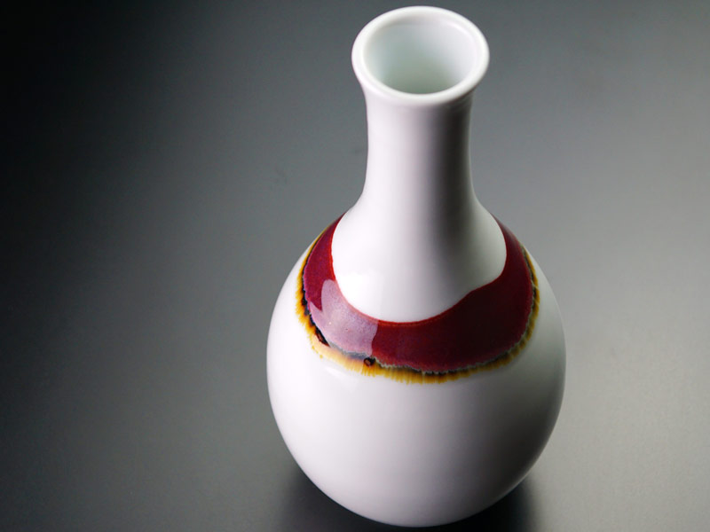 【有田焼】鶴首花瓶 シルクロード