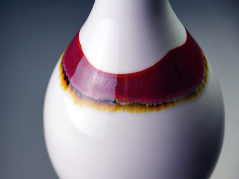 【有田焼】鶴首花瓶 シルクロード