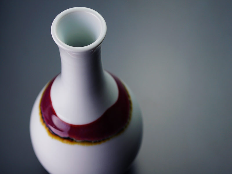 【有田焼】鶴首花瓶 シルクロード