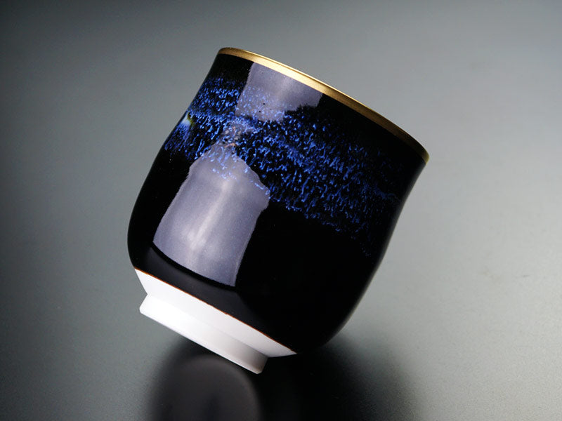 輝く本金の器 湯呑茶碗セット 青き明星 陽光