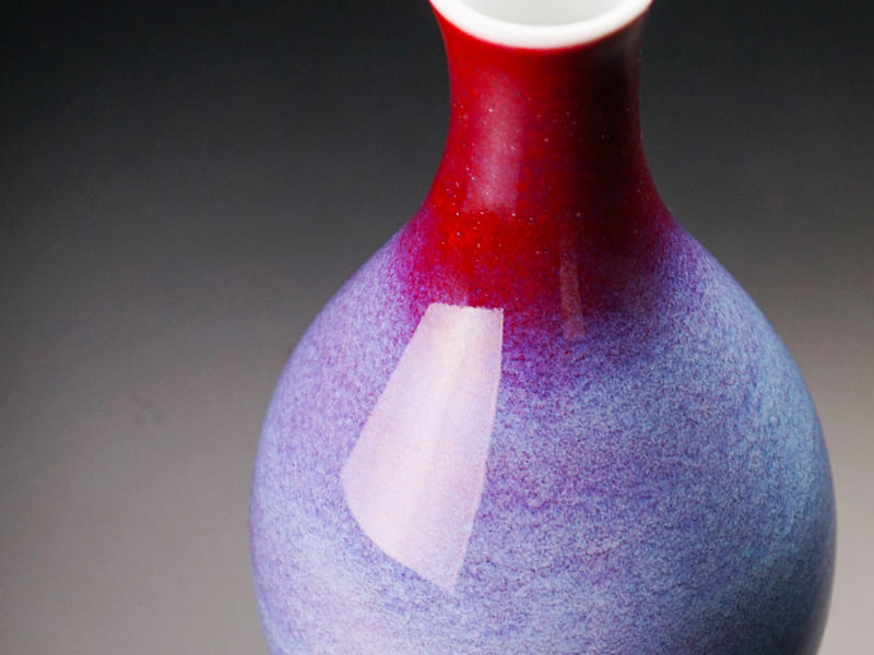 【有田焼】鶴首花瓶 彩雲