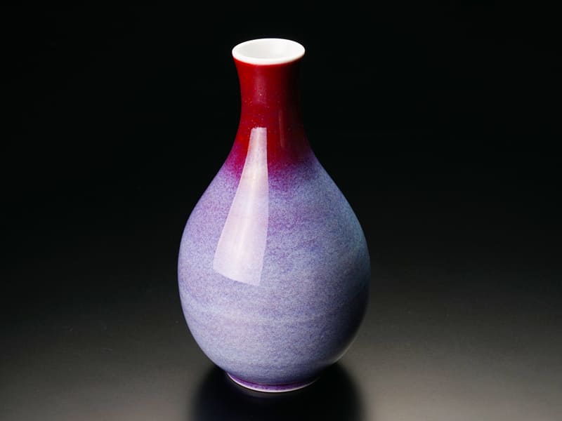 【有田焼】鶴首花瓶 彩雲