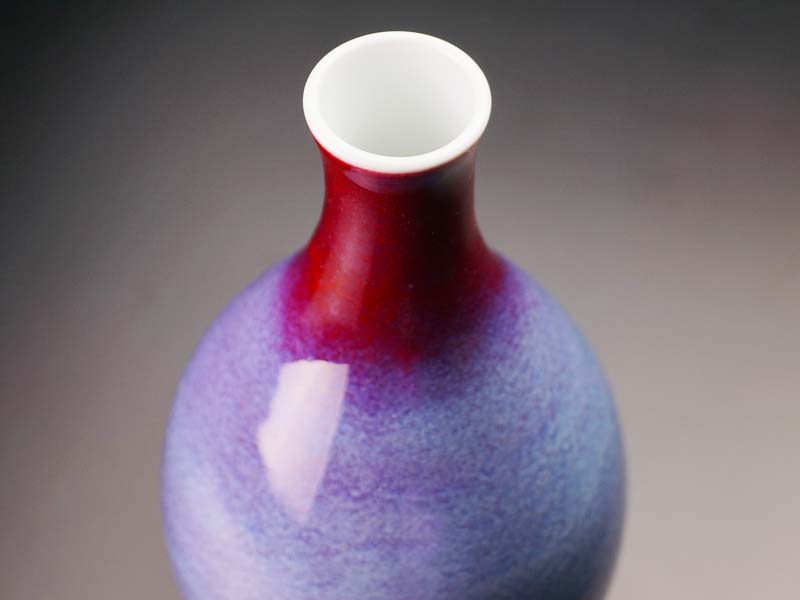 【有田焼】鶴首花瓶 彩雲