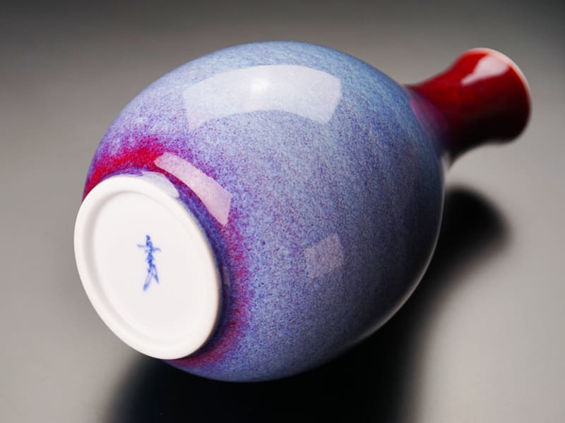 【有田焼】鶴首花瓶 彩雲