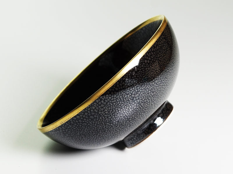 【有田焼】茶碗 耀変銀油滴天目本金彩