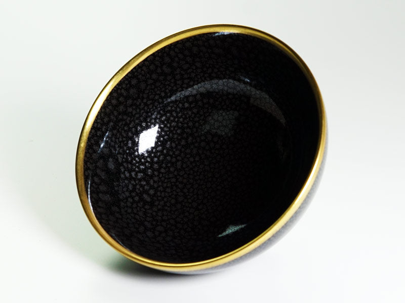 【有田焼】茶碗 耀変銀油滴天目本金彩