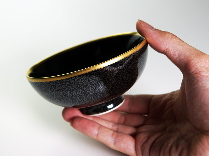 【有田焼】茶碗 耀変銀油滴天目本金彩