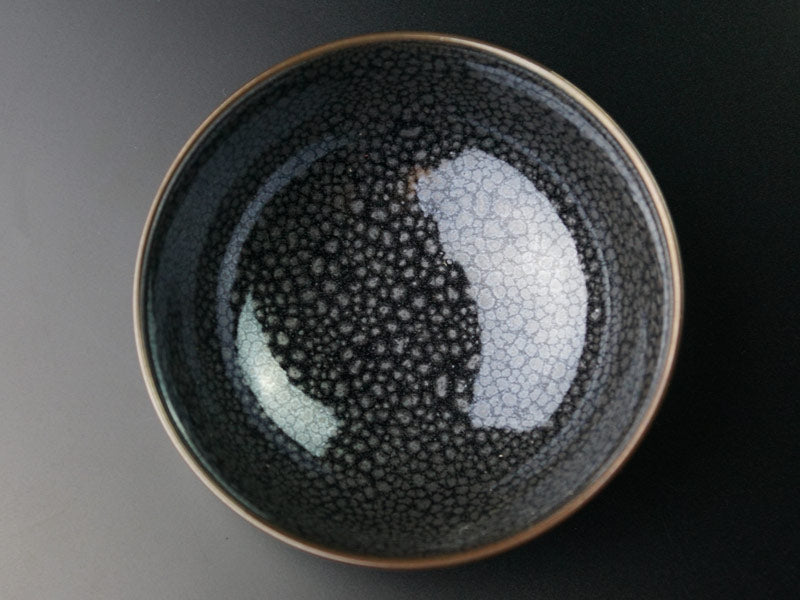 【有田焼】睦揃(夫婦茶碗セット)銀油滴天目