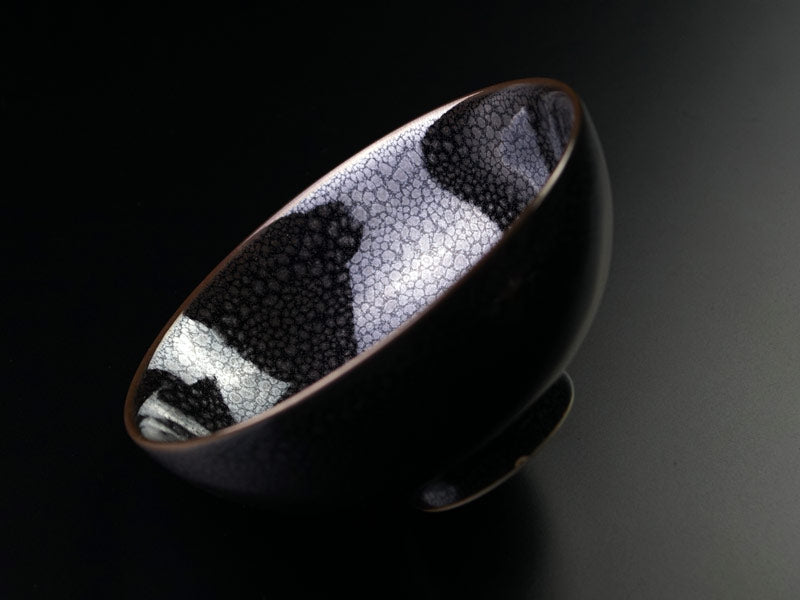 【有田焼】睦揃(夫婦茶碗セット)銀油滴天目