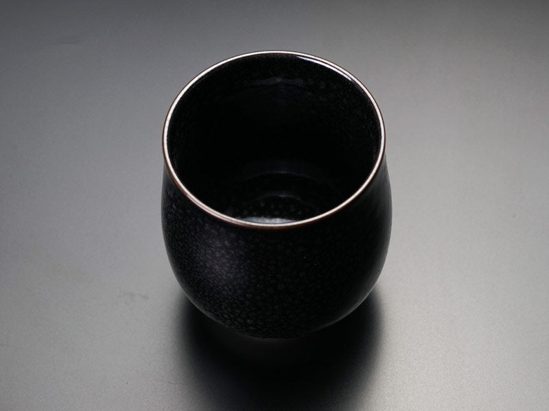 【有田焼】夫婦湯呑 銀油滴天目