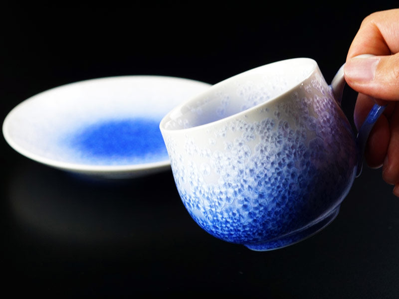 有田焼ペアコーヒーカップ 燿変2色