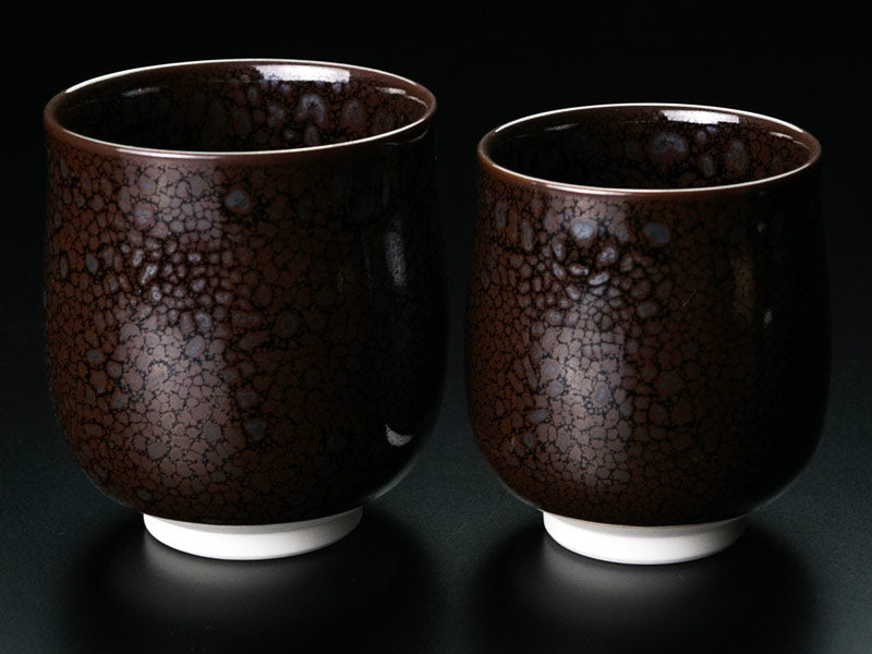 【有田焼】夫婦湯呑 龍鱗油滴天目