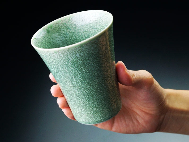 【有田焼】焼酎グラス 鶯玉