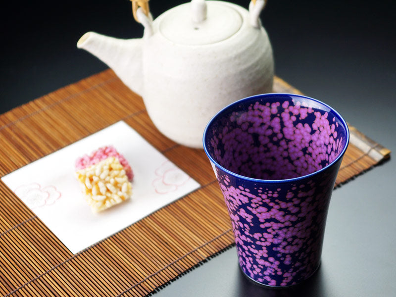 【有田焼】焼酎グラス 桜花紋