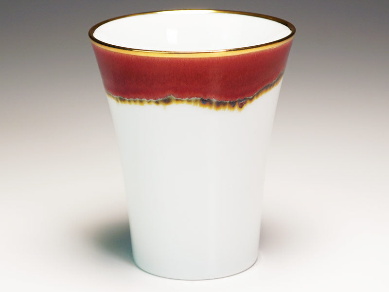 【有田焼】焼酎グラス 本金彩 シルクロード