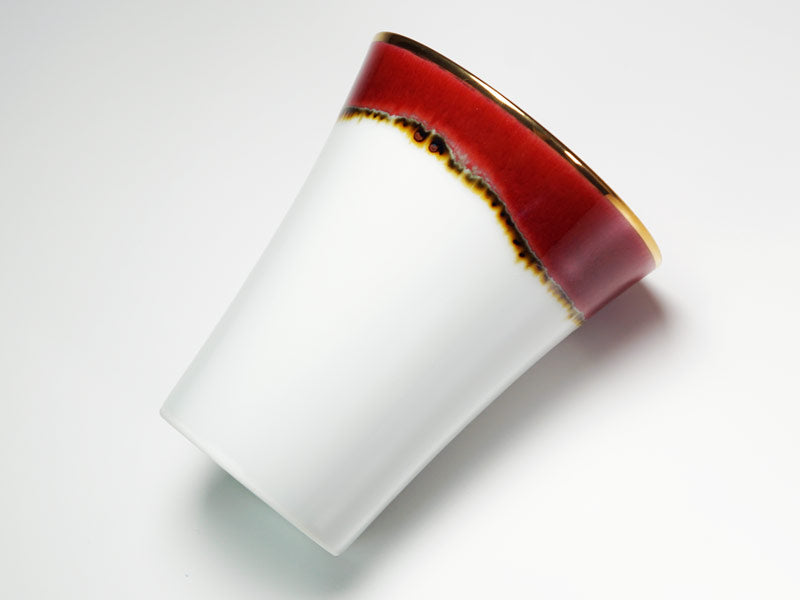 【有田焼】焼酎グラス 本金彩 シルクロード