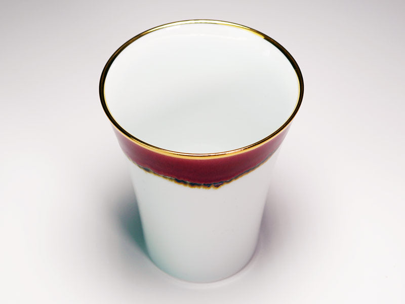 【有田焼】焼酎グラス 本金彩 シルクロード