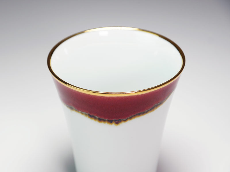 【有田焼】焼酎グラス 本金彩 シルクロード