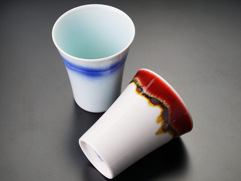 【有田焼】焼酎グラス ペアシルクロード