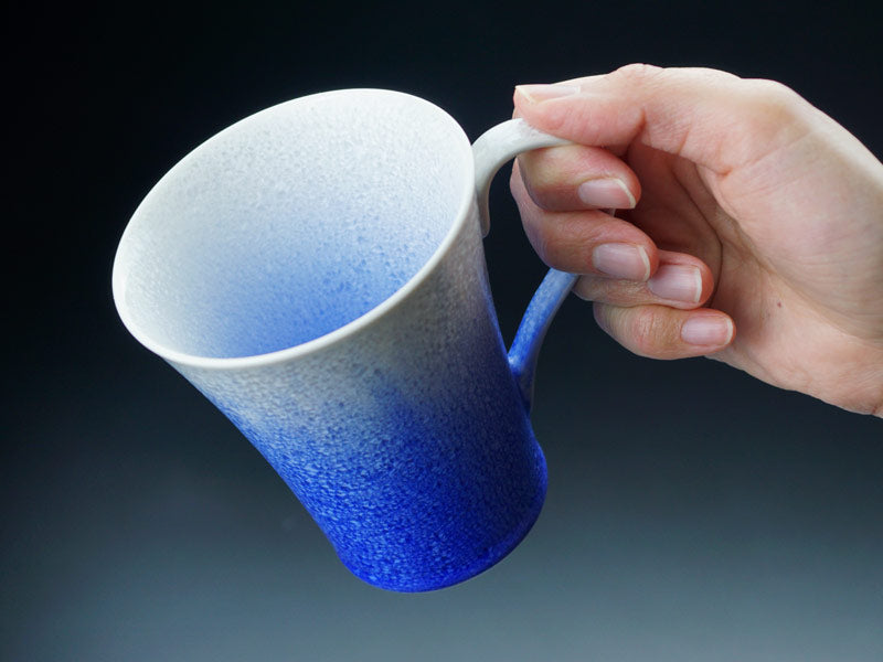 【有田焼】新マグカップ 藍染水滴