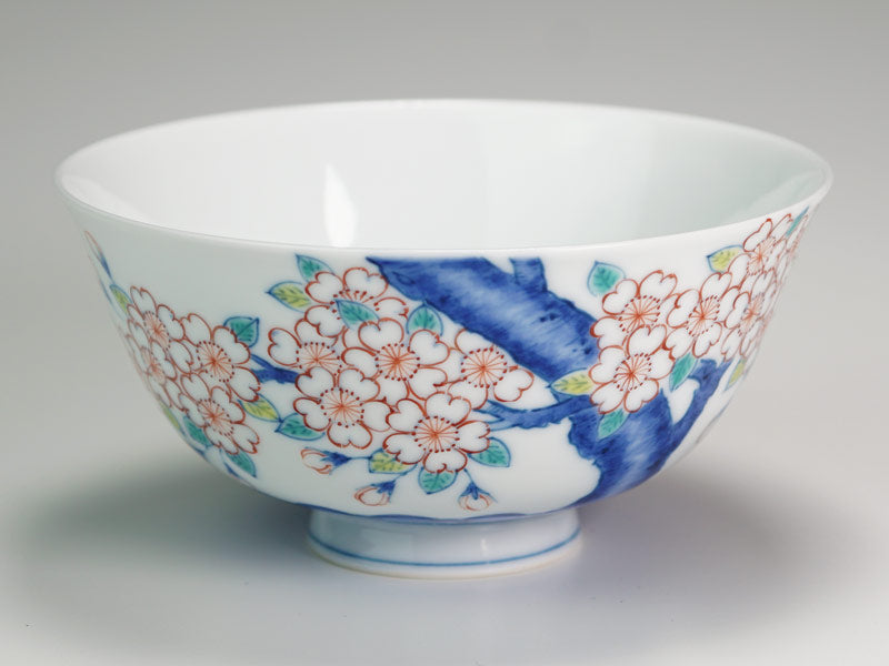 【有田焼】湯呑茶碗セット 染錦吉祥桜図