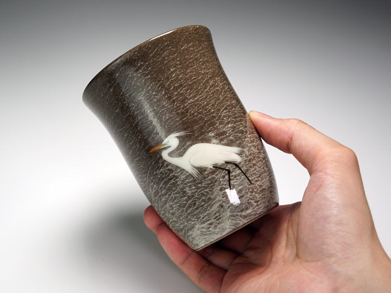 【有田焼】焼酎グラス 鷺図