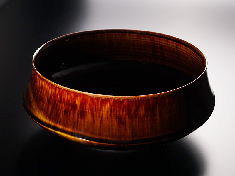 【有田焼】玳皮天目花器『蓬莱山』