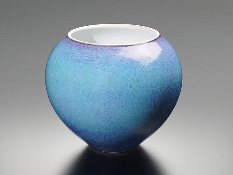 【有田焼】鈞窯花器『青い空』