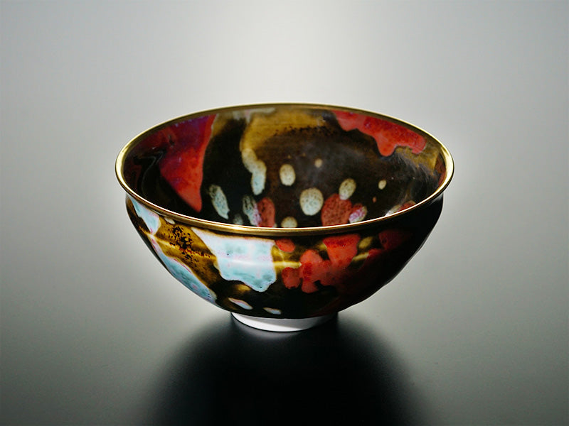 【有田焼】抹茶茶碗『夢』(金覆輪仕立)