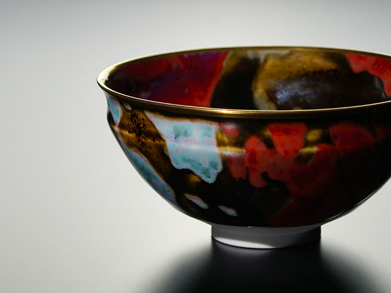 【有田焼】抹茶茶碗『夢』(金覆輪仕立)