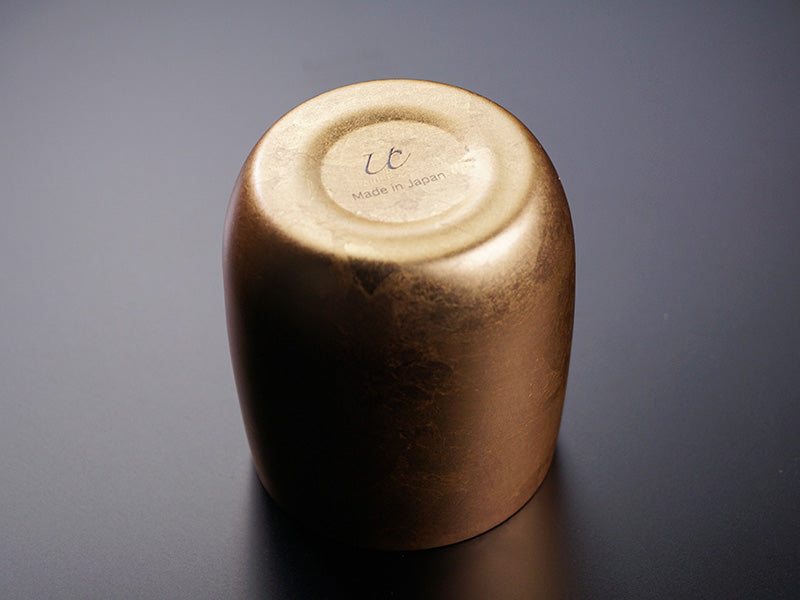 【漆磨カップ】湯呑み 福達磨「箔衣」