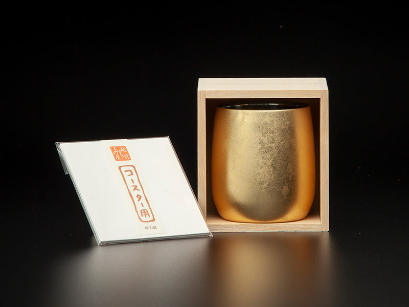 【漆磨カップ】湯呑み 福達磨「箔衣」