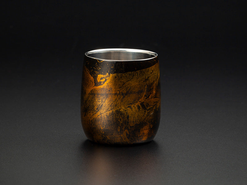 【漆磨カップ】湯呑 福達磨「白檀」