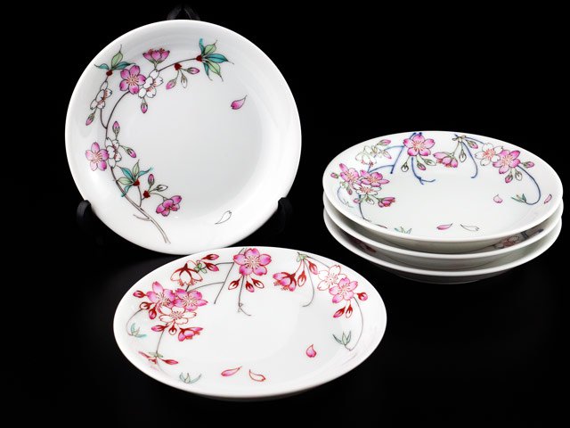 【有田焼】高級和食器 皿セット 色絵桜図の写真4