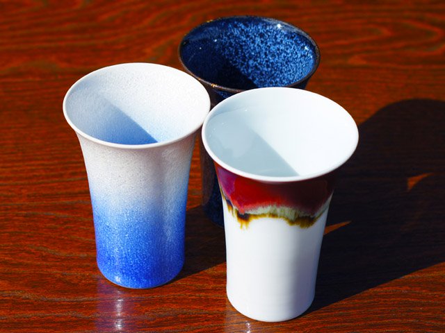 【有田焼】ペアビアカップ 釉彩各色の写真3