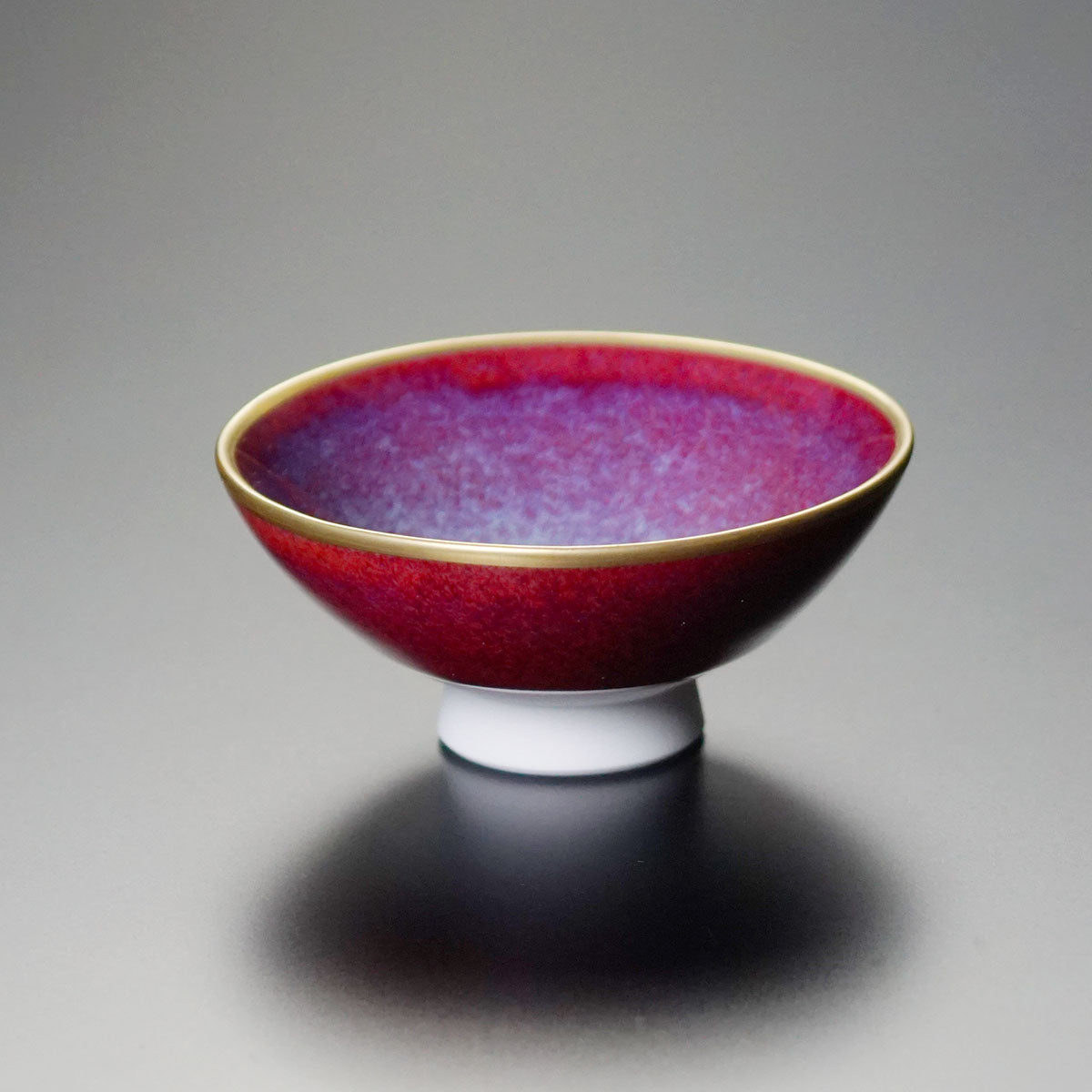 【有田焼】ペアぐい呑み 紅白宝彩