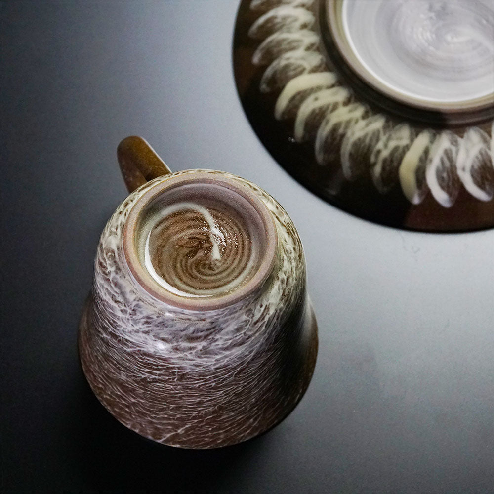 【有田焼】コーヒーカップ 霙刷毛