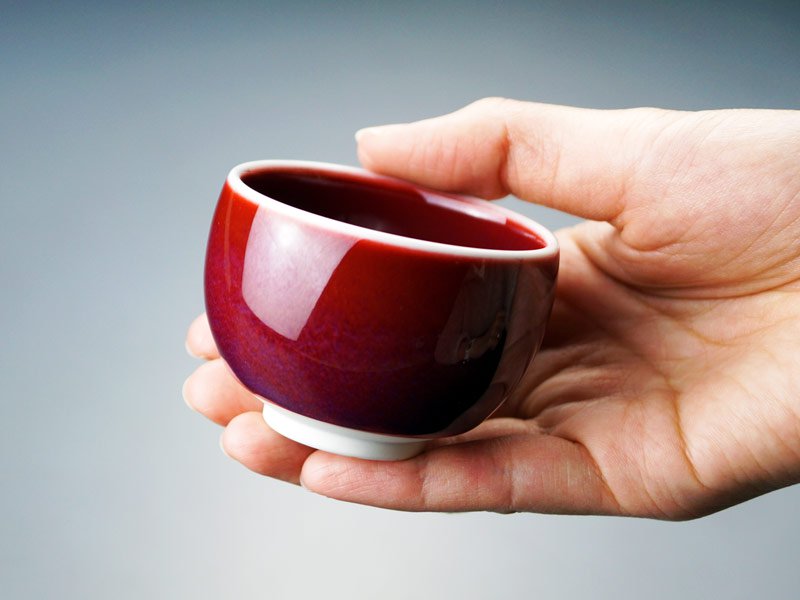 赤き宝玉の酒器セット 燿変辰砂