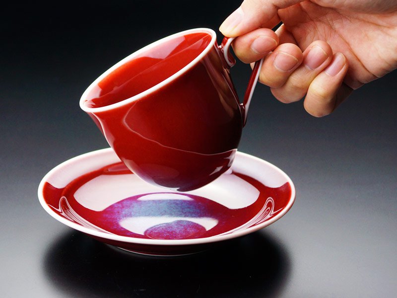コーヒーカップ 燿変辰砂 60歳のプレゼント 還暦祝い品